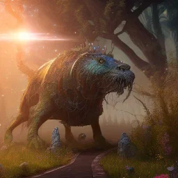 magical creature in a mysterious cosmic backdrop, celestial ambience, soft lighting, unreal engine 5 volumetric lighting, intricate details, realistic style, 8k resolution