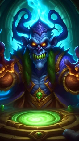 Design a hearthstone card where evil is getting cleansed by a holy spell