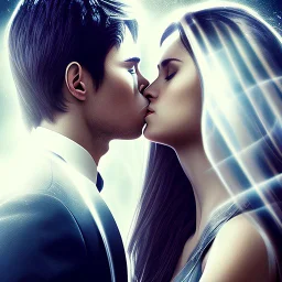 damon and elena kiss