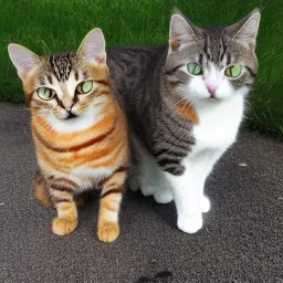 Cat with two heads