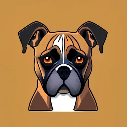logo sandbox game whit boxer dog