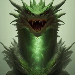 green dragon, dragon portrait, portrair, dragon head, dragon face, big eyes, smile, dragon with fathers, happy, 8k resolution, high-quality, fine-detail, fantasy, incredibly detailed, ultra high resolution, 8k, complex 3d render, cinema 4d