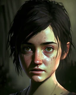 teen | The Last of Us hot,pretty face and body,full style,short hair black