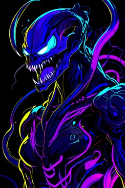 venom machine in solo leveling shadow artstyle, nightmare them, neon, full body, apocalypse, intricate details, highly detailed, high details, detailed portrait, masterpiece,ultra detailed,best quality