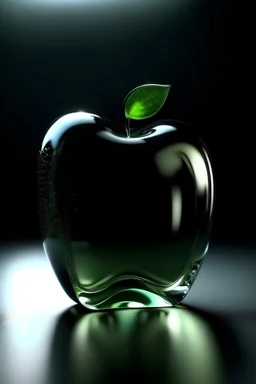 apple made of glass