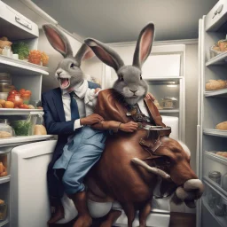 phototorealistic phototorealistic phototorealistic album cover album cover album cover obama doing stupid shit and bucks the bunny riding a swine pirate ship in the fridge