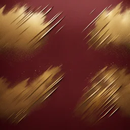 Hyper Realistic Grainy Grungy Metallic-Brush-Strokes-Patterned-Golden Texture on Maroon Background