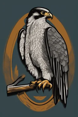 "Create a transparent digital art logo featuring the Peregrine Falcon. Showcase the falcon in flight, capturing its elegance. Ensure the design seamlessly blends with various backgrounds, making it versatile for multiple applications."