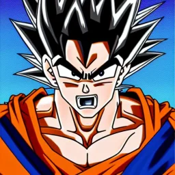 Angry goku by Toyotarou