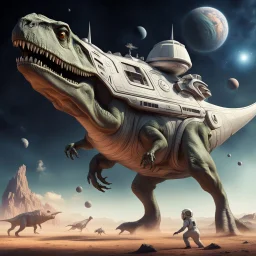 A space ship is also a dinosaur