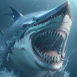 shark as a supervillain, 8k resolution, photorealistic, ultra detailed