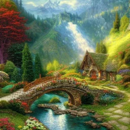 Rivendell the hobbit thomas kinkade