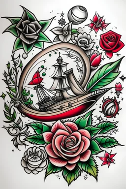 Old school tattoo sketch