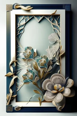 "Design an elegant frame that complements a beautiful picture. Incorporate intricate patterns or motifs that enhance the image's aesthetics while providing a sense of sophistication and visual appeal. Choose colors and materials that harmonize with the picture's subject matter and mood."