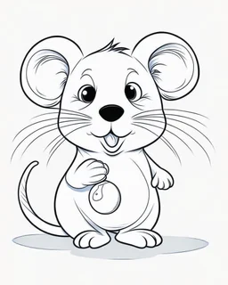 real mouse cartoon coloring pages , no black color, no no flower, b/w outline art for kids coloring book page, Kids coloring pages, full white, kids style, white background, whole body, Sketch style, full body (((((white background))))), only use the outline., cartoon style, line art, coloring book, clean line art, white background, Sketch style