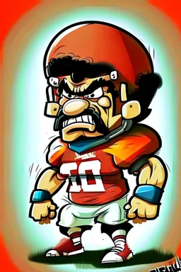 mo slah football player cartoon 2d