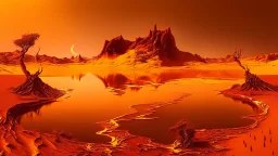golden bloody landscape