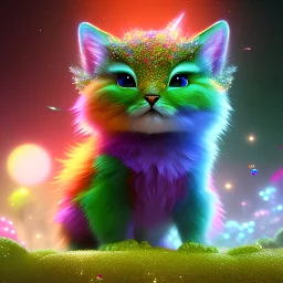 super cute fantasy creature, sharp eyes, galactic glitter background, delicate colors, ultra detailed, smooth, light effect，vaporwave colorful, smooth, extremely sharp detail, finely tuned detail, ultra high definition, 8 k, unreal engine 5, ultra sharp focus