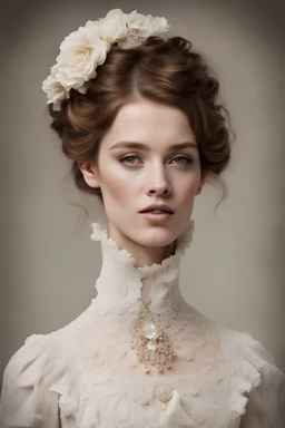 victorian style neckline