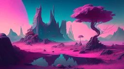 Phantasy landscape, syber pank