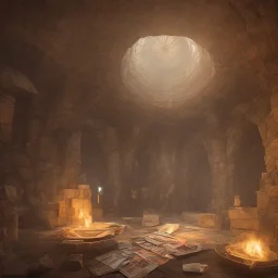 open book, old castle, magic portal, 3d rendering. Yerevan background