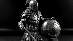 Spartan fighting all black tendril orb