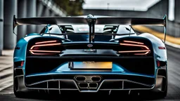 bugatti chiron liberty walk, rear view, desktop wallpaper, 4K, Cinematic