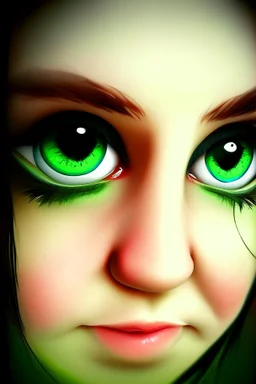 cartoon gaming green eyes