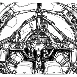 Fighter jet interior