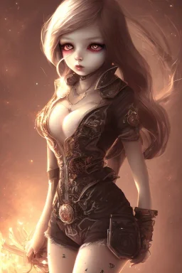 girl darkness sad steampunk cute hell end solitary body