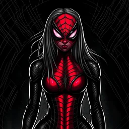 Half spider woman dark alien