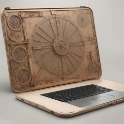 laptop in the style of leonardo da vinci