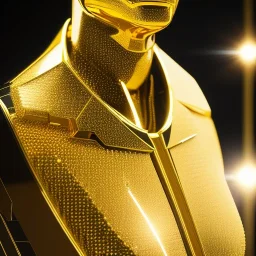 beautiful cosmic golden man, nice smiling, delicate colors, beautiful glamour galactic golden dress, ultra sharp focus, 8k, unreal engine 5, extremely sharp detail, light effect, soft light atmosphere of a spaceship, smooth, full of details, face in front, complete vision of body