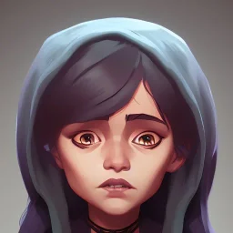 Portrait of an adorable witch kid by Nick Harris