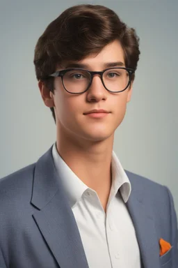 full color image, 1980's yearbook photo, teenager, Clark Kent, 14 years old, photorealistic, --ar 9:16 --style raw