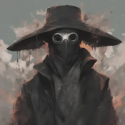 plague doctor, black robes, rugged, anime art, by Olivier Ledroit, by Carne Griffiths, beeple, by Alphonse Mucha, by Michael Garmash, artgerm, smooth, oil on canvas, pltn style, vector, softbox, TXAA, shimmering light, trending on artstation, pixiv polycount art, behance hd, lightwave, organic tracery, intricate motifs, sharp focus, ultra detail, 8K resolution