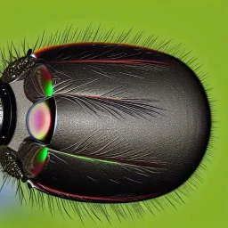 Photo of fly, 900mm lens, ultrarealistic,hyper detailed, front view, centered.