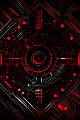 cyber security image in red and black color