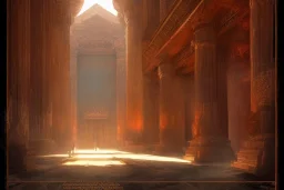 hall of gods, with intricate details, by greg rutkowski, trending on artstation