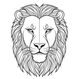 lion, animal, full view, realistic face, coloring page, only draw lines, coloring book, clean line art, –no sketch, color, –ar 3:4, white background, minimalistic black lines, minimal black color, low level black colors, coloring page, avoid thick black colors, thin black line art, avoid colors, perfect shape, perfect clear lines,