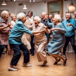 old people dancing