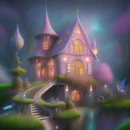 house of fairies like a dream within a dream within a dream pastel colors