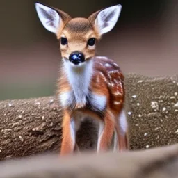 adorable baby deer fox