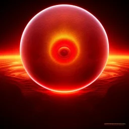 sphere, realism, red, calm wave inside, japan, sei worded, Topaz,