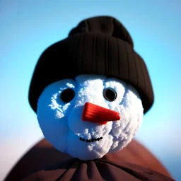 Kar küresi, snow man snow ball kid unreal engine 5, 8k