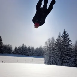 backflip skies snow