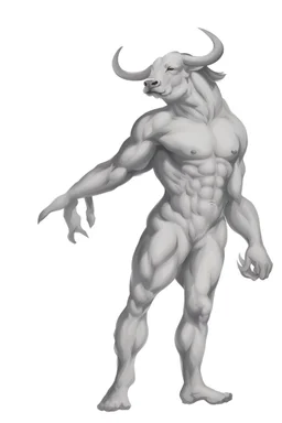 Centaur, a man with a bull's head