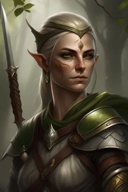 Portrait of a warrior leader she-elf