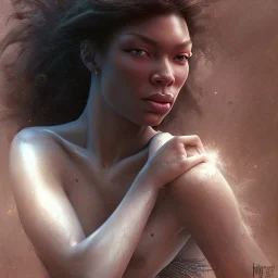 mix stoya michaela coel ginger, freckles, red hair, muscular by gerald brom luis royo