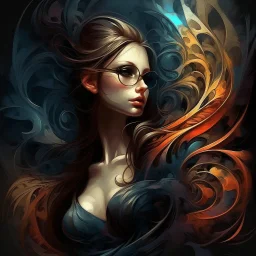 3d . beautiful woman. midium dark shadows. Alex Maleev
